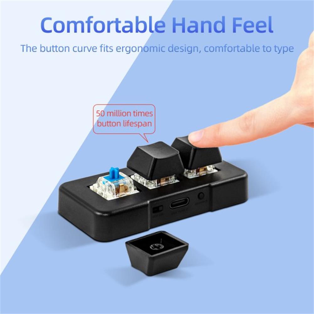 MK321-Pro Small Keyboard 3-key - đánh giá và giá Gaming Keyboard Mini