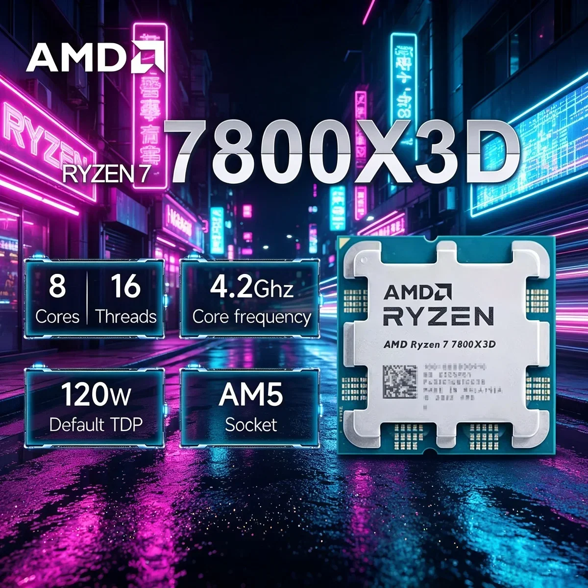 AMD Ryzen 7 7800X3D Gaming CPU - đánh giá và giá Amd Cpu Ryzen 7