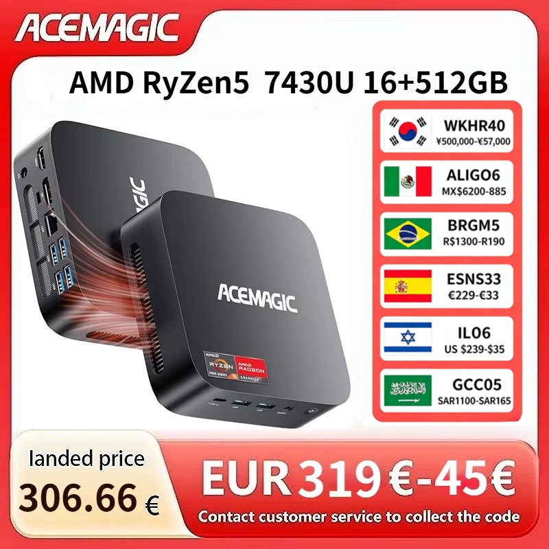 ACEMAGIC AMD Ryzen 5 7430U Min - đánh giá và giá Amd Cpu Ryzen 7