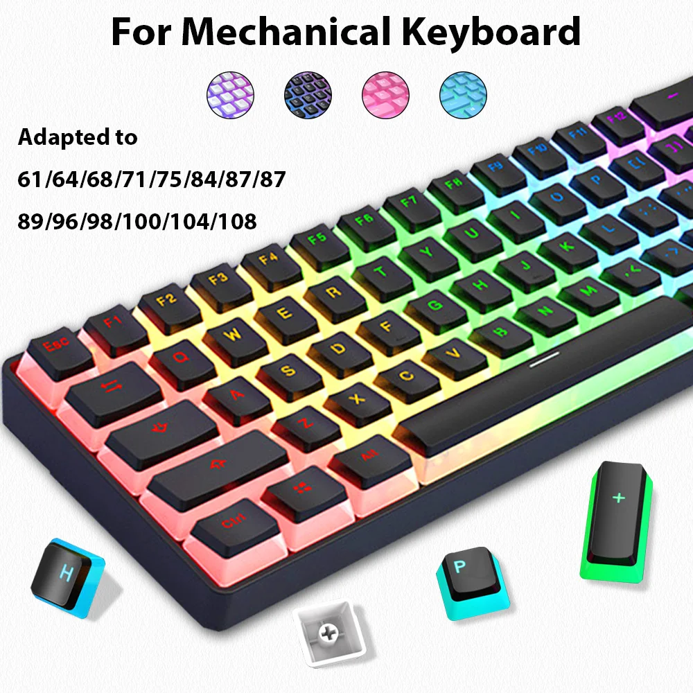 Bộ 129 nút bấm Pudding Keycaps - đánh giá và giá Gaming Keyboard No Rgb