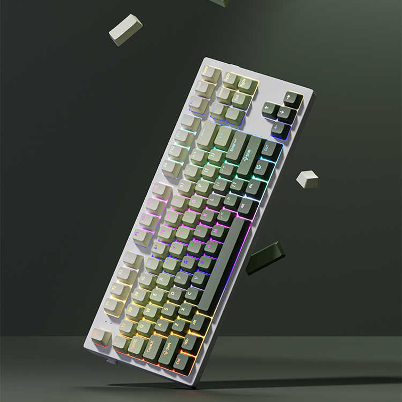 Green Grape Double Shot PBT Ke - đánh giá và giá Gaming Keyboard No Rgb