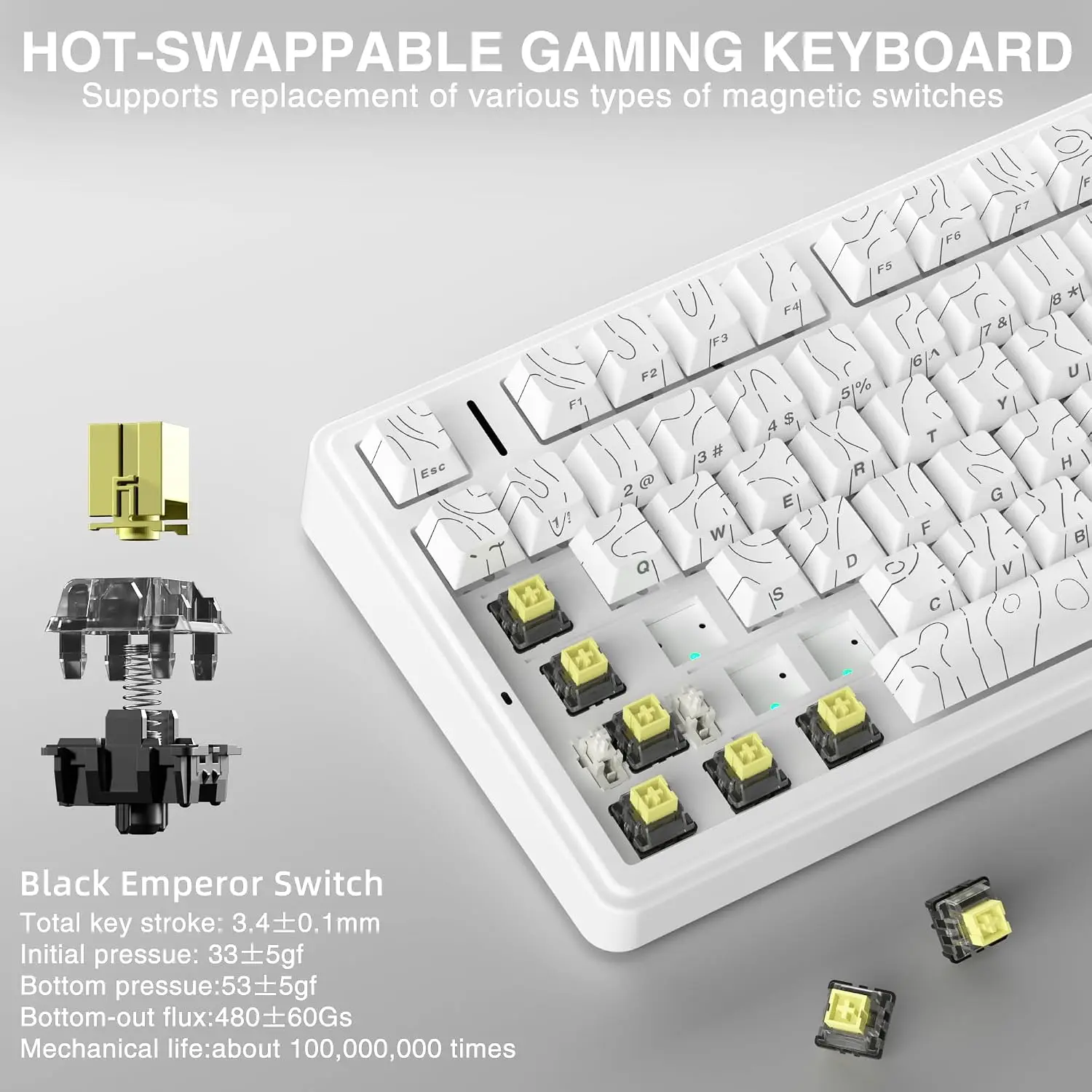 AULA F75 HE Magnetic Keyboard  - đánh giá và giá Gaming Keyboard No Rgb