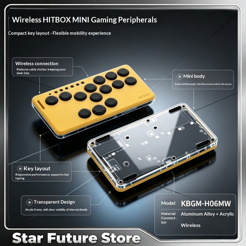 Doio Mechanical Switch Wireles - đánh giá và giá Gaming Keyboard Mini